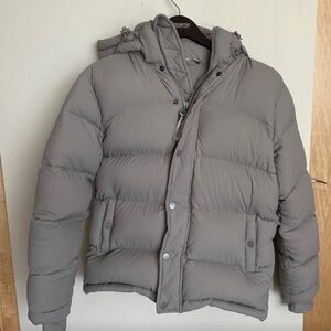 Aritzia Super Puff Down Puffer Jacket XXS in Modern Taupe